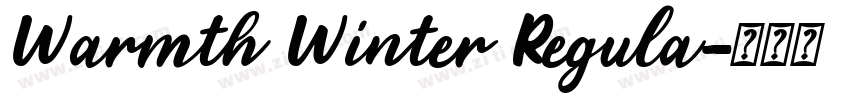 Warmth Winter Regula字体转换
